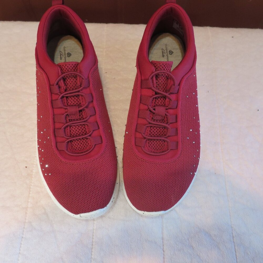 Clarks Cloudsteppers Slip On Rhinestones Embellished Sneakers